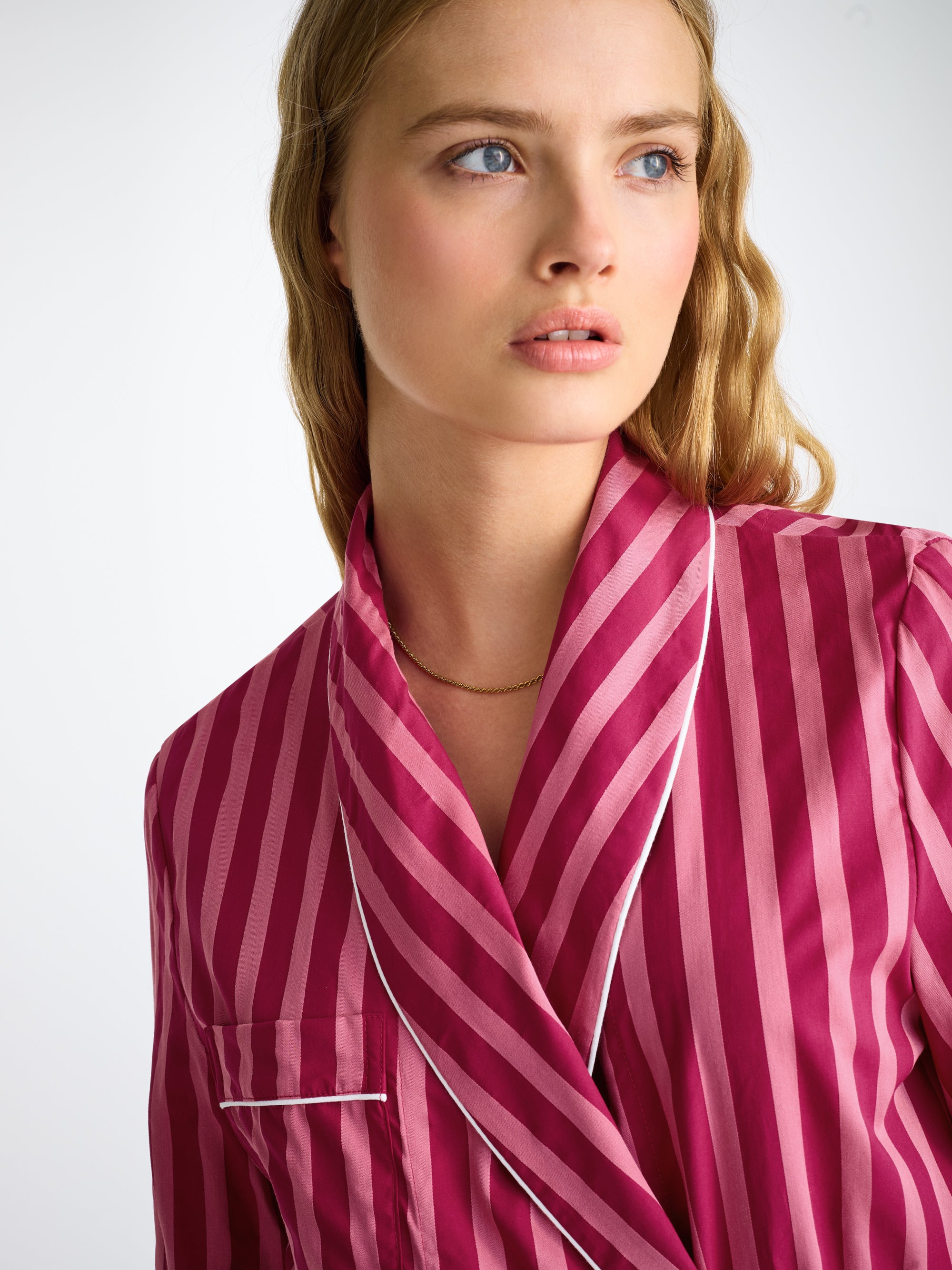 Women's Robe Capri 25 Cotton Batiste Pink - 4
