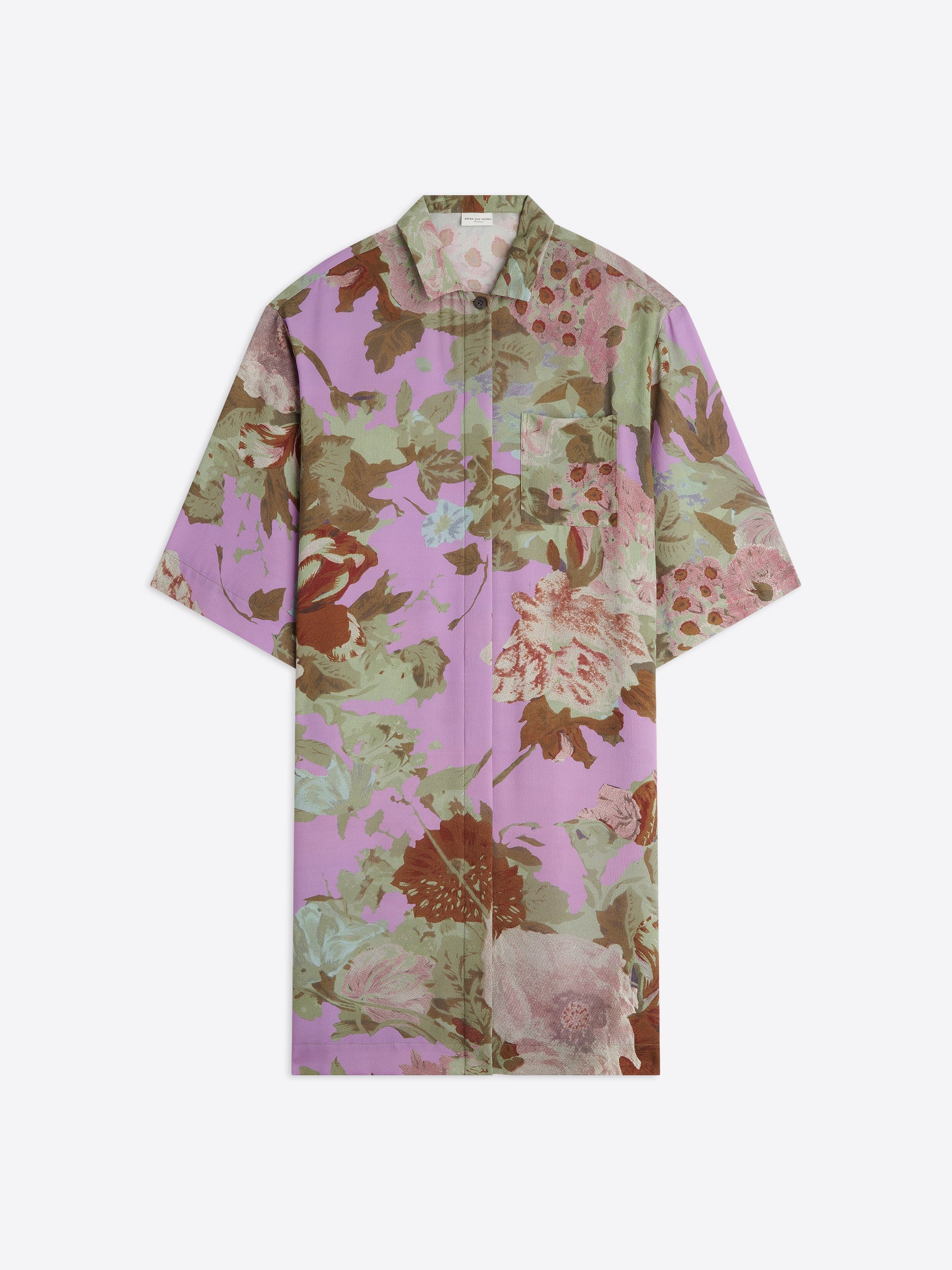 FLORAL SHIRT DRESS - 1