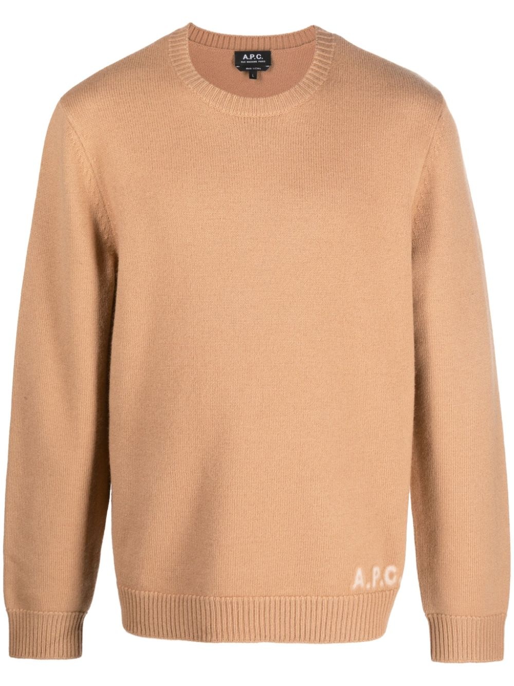 Edward logo-intarsia wool jumper - 1