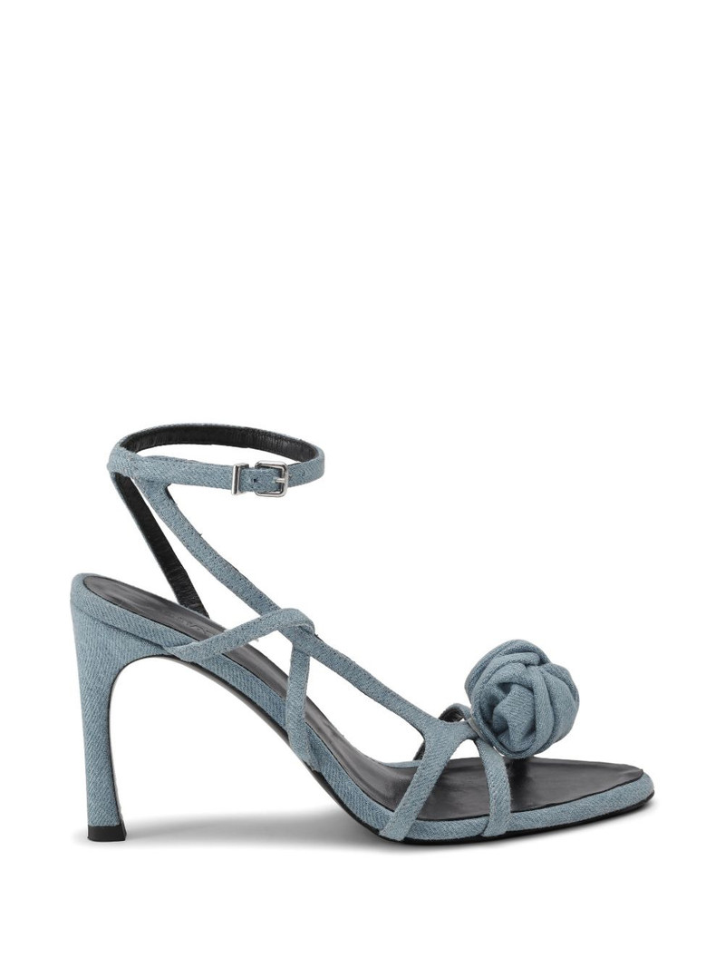Knot denim sandals 1