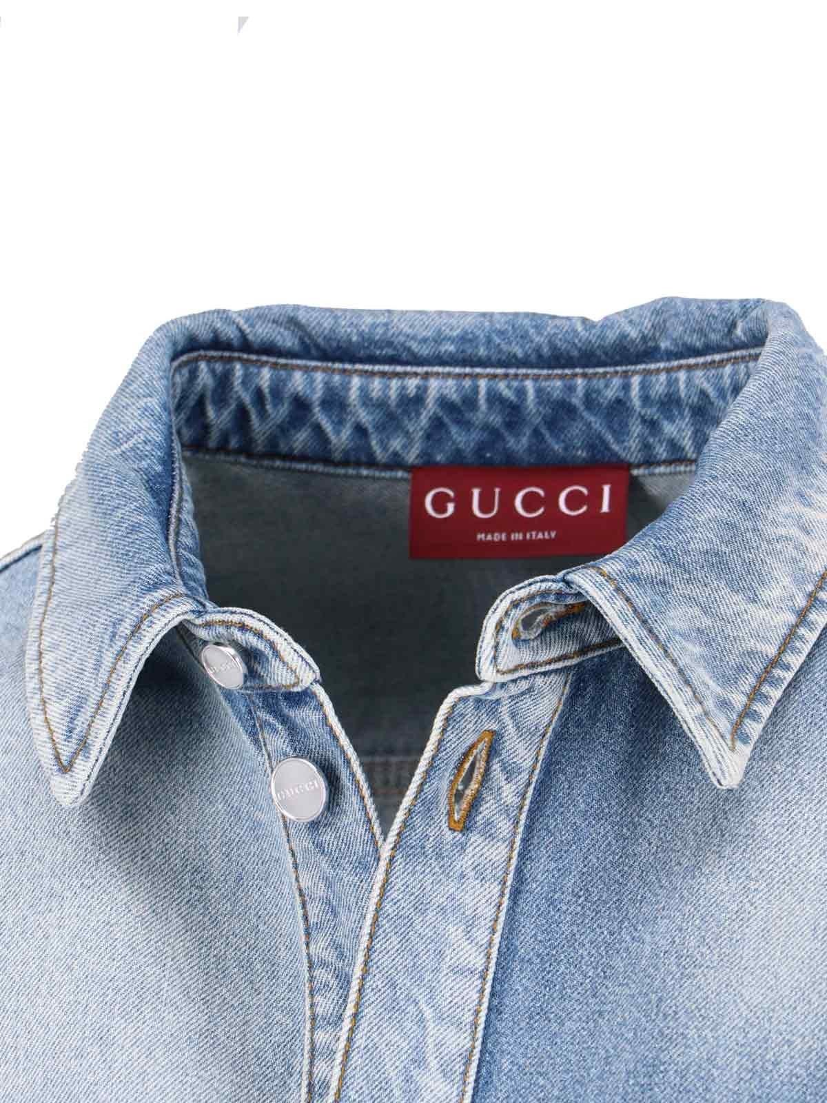 DENIM LOGO SHIRT - 5