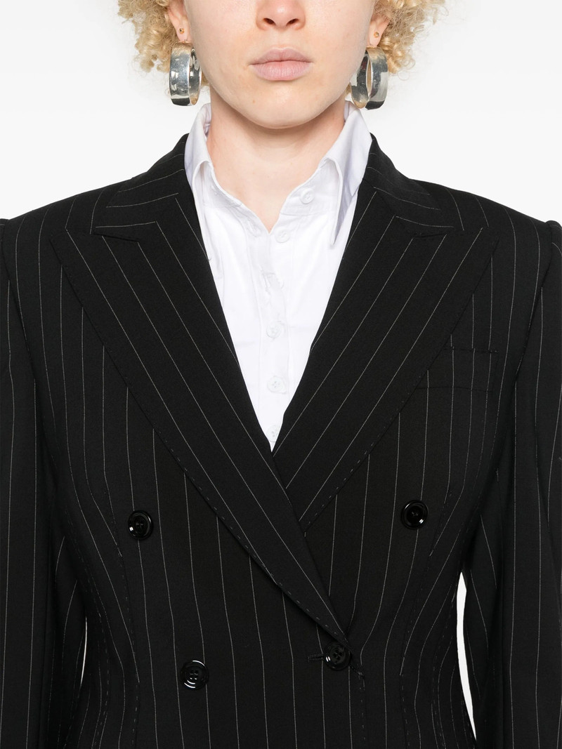 Pinstripe-pattern Blazer 3