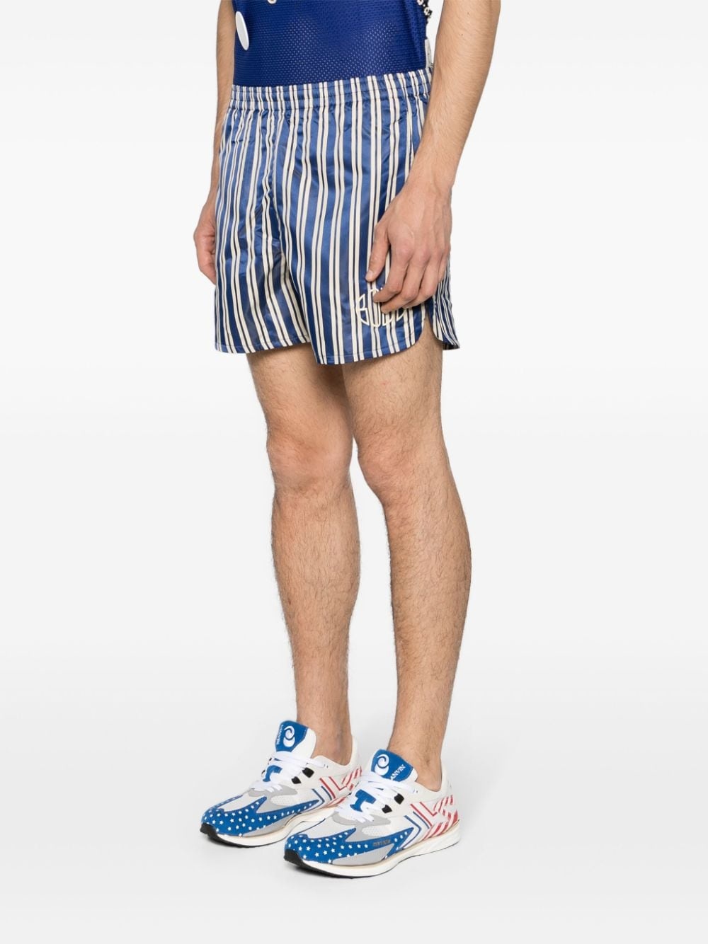 x Bode striped track shorts - 3