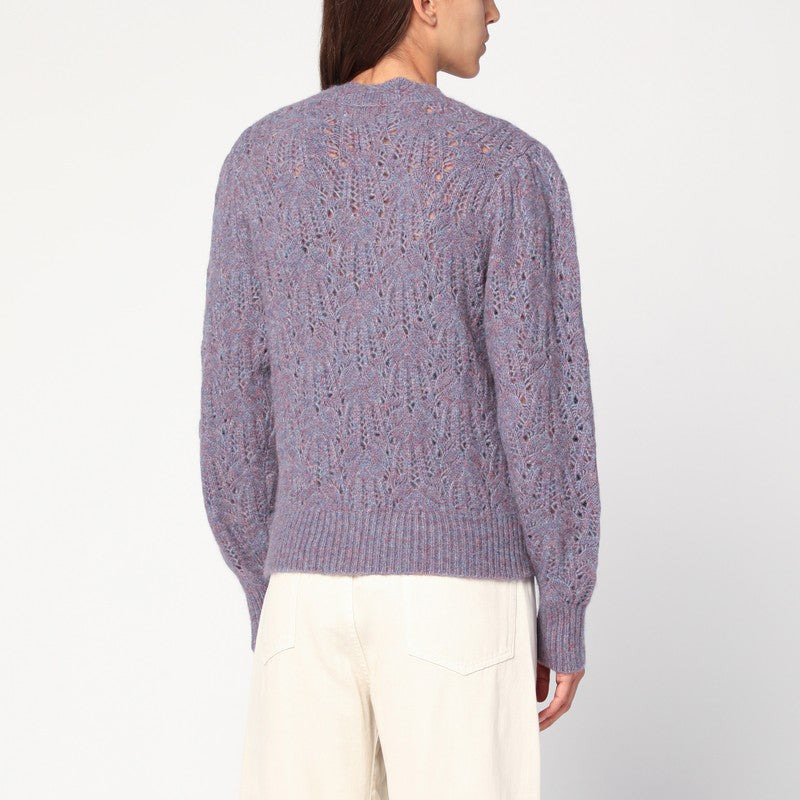 Isabel Marant Étoile Blue-Violet Openwork Alpaca-Blend Sweater Women - 2
