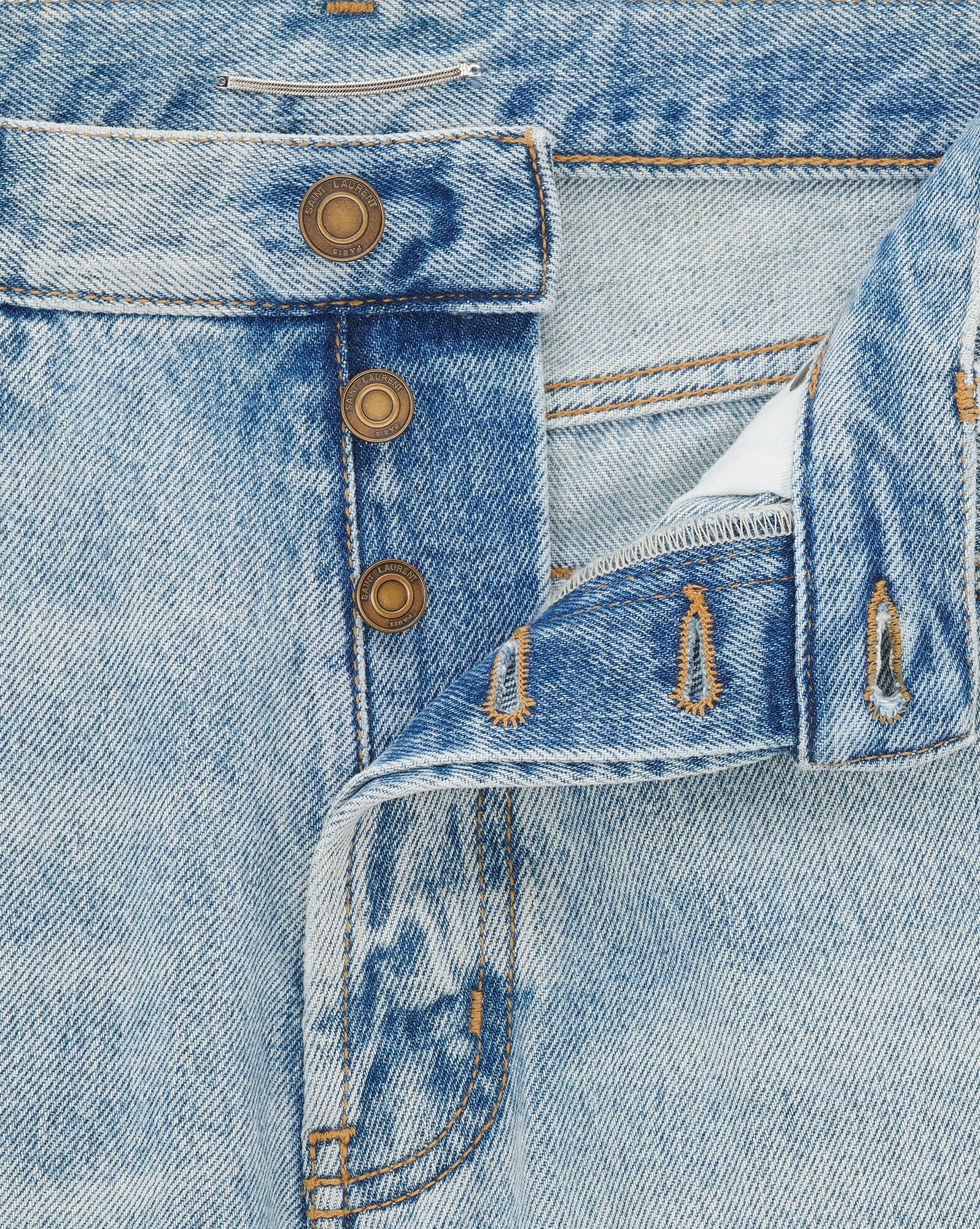 relaxed-fit shorts in tuscon blue denim - 3
