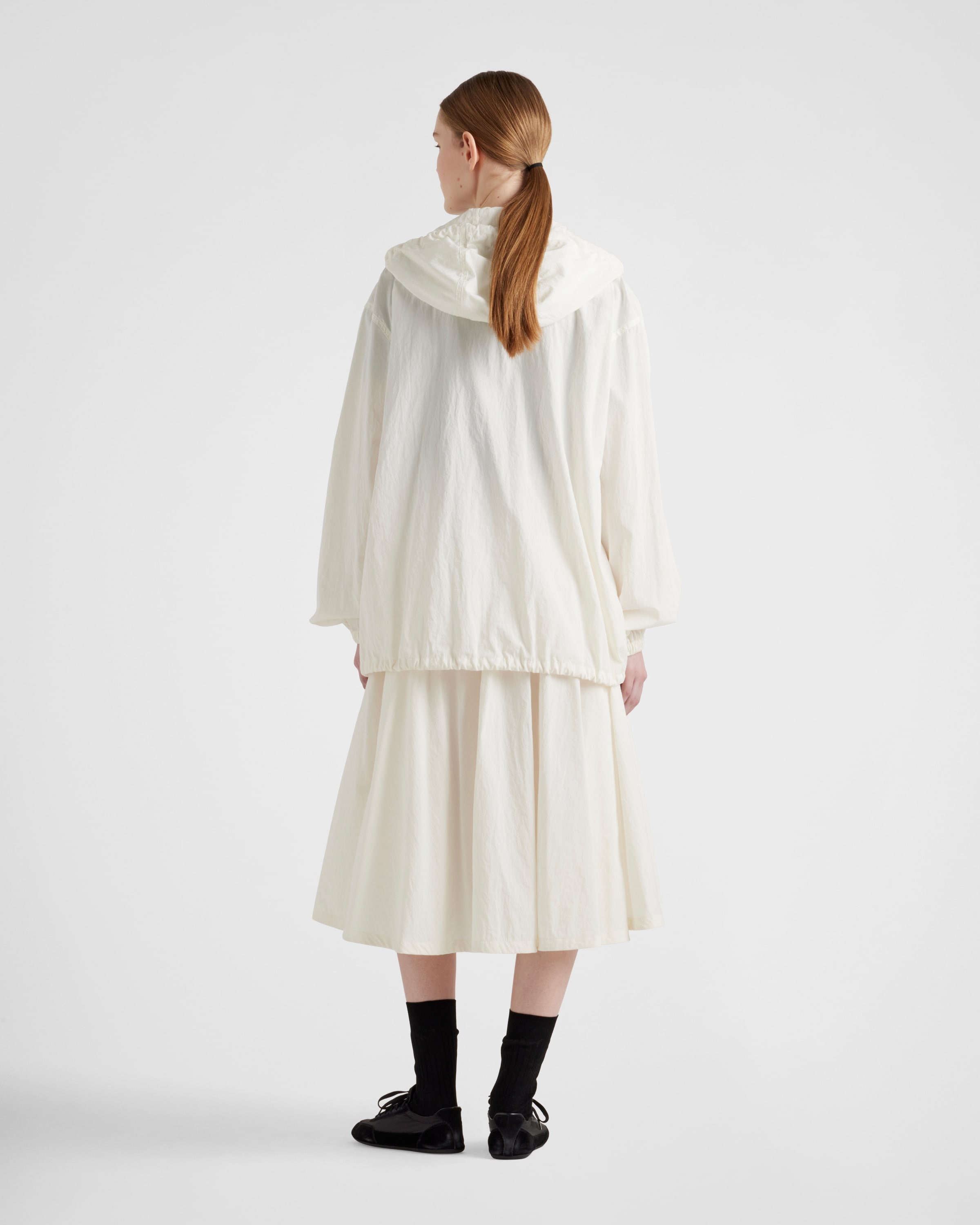 Technical pongé blouson jacket - 5