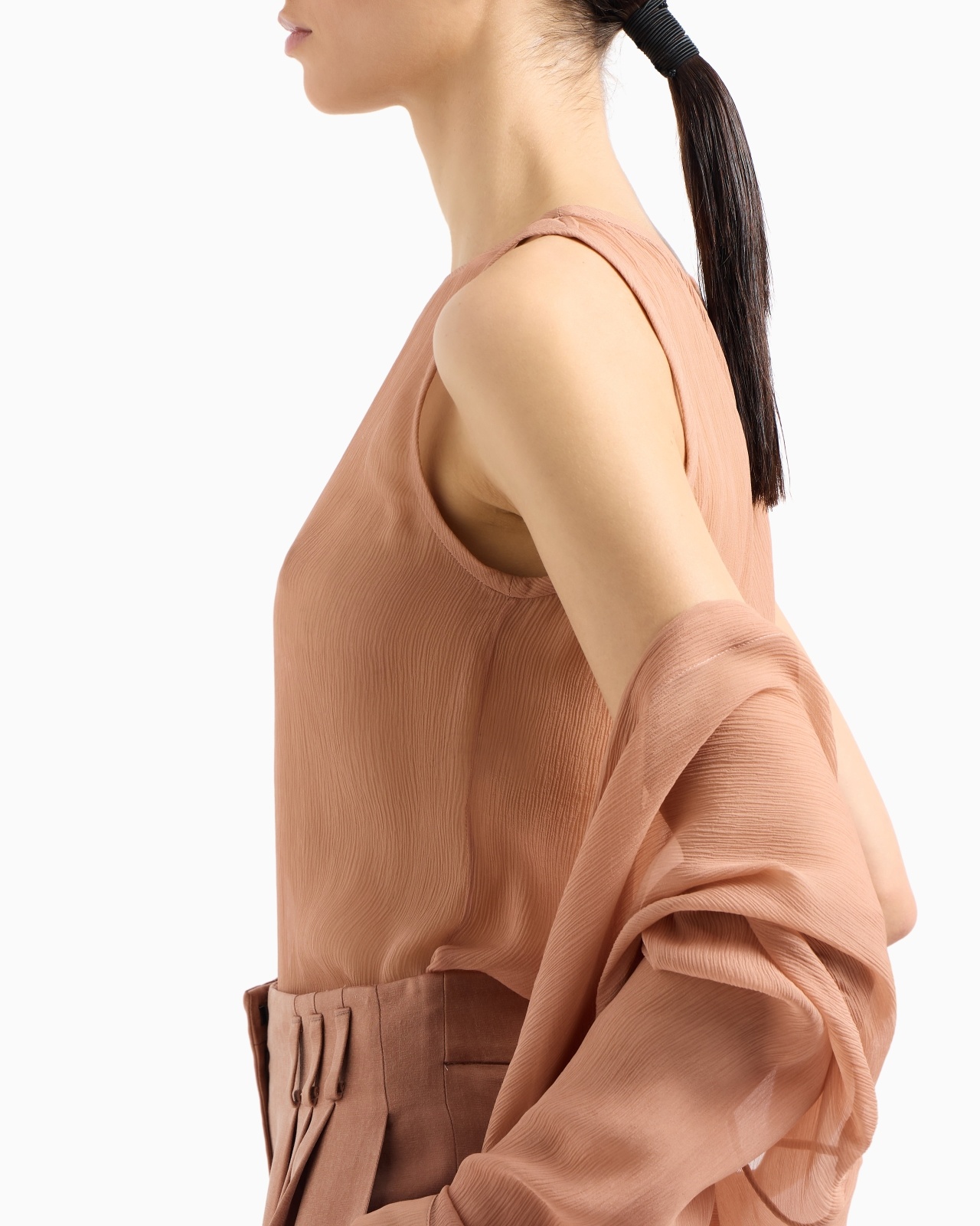 SILK CRÉPON LOOSE SHIRT - 5