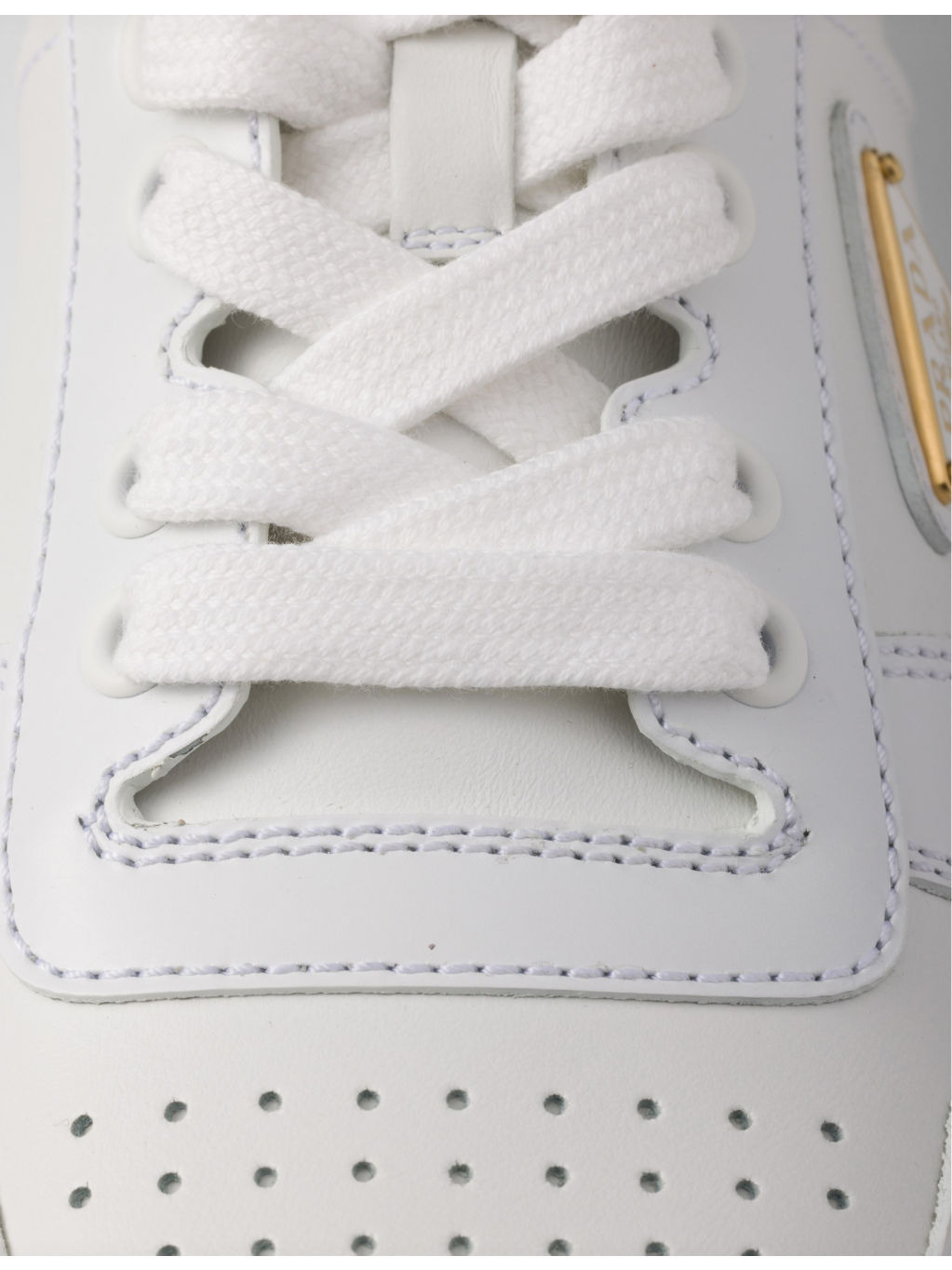 Downtown logo-plaque leather low-top trainers - 5
