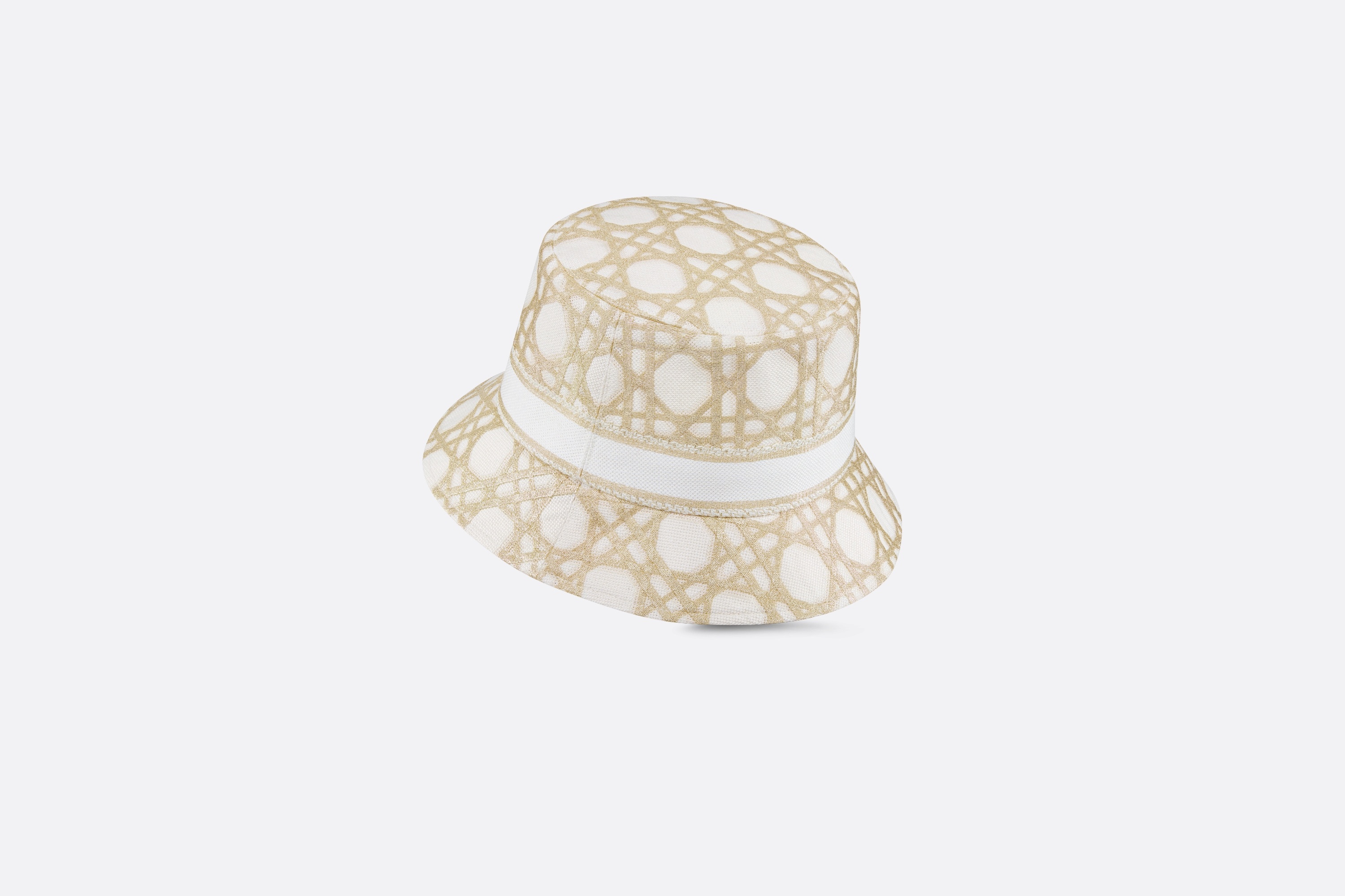 Dior Or D-Bobby Macrocannage Small Brim Bucket Hat - 4