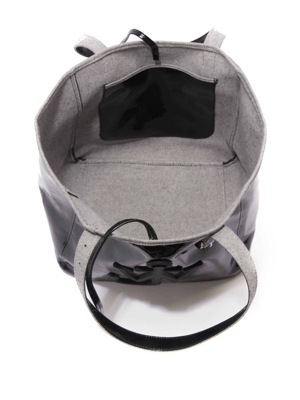 Belt coated-finish denim tote bag - 5