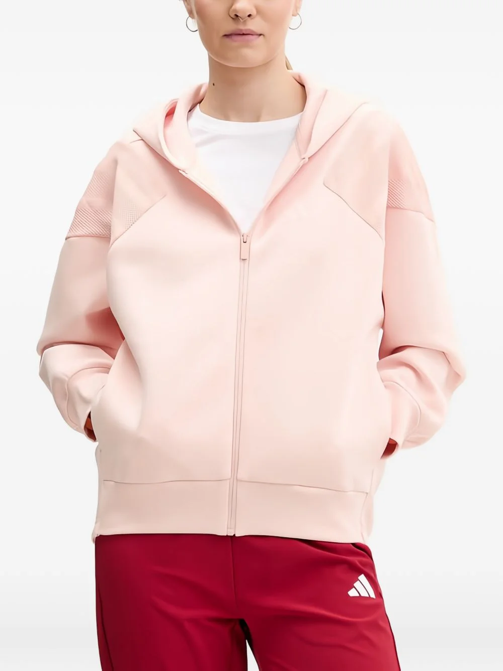 mesh striped hoodie - 1