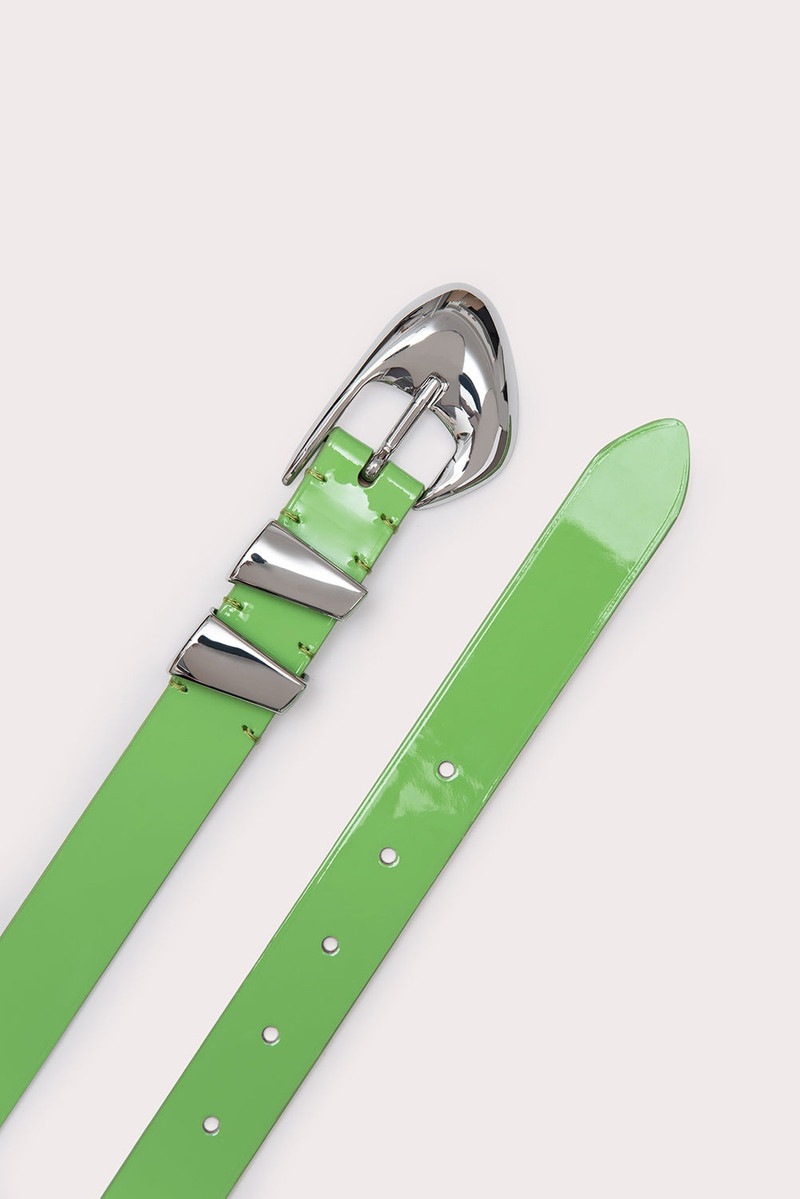 BY FAR MOORE FRESH GREEN PATENT LEATHER outlook