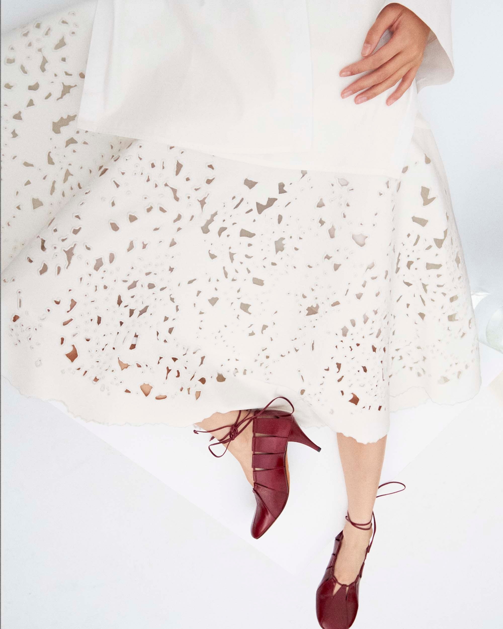 Olene Skirt in Broderie Anglaise - 8