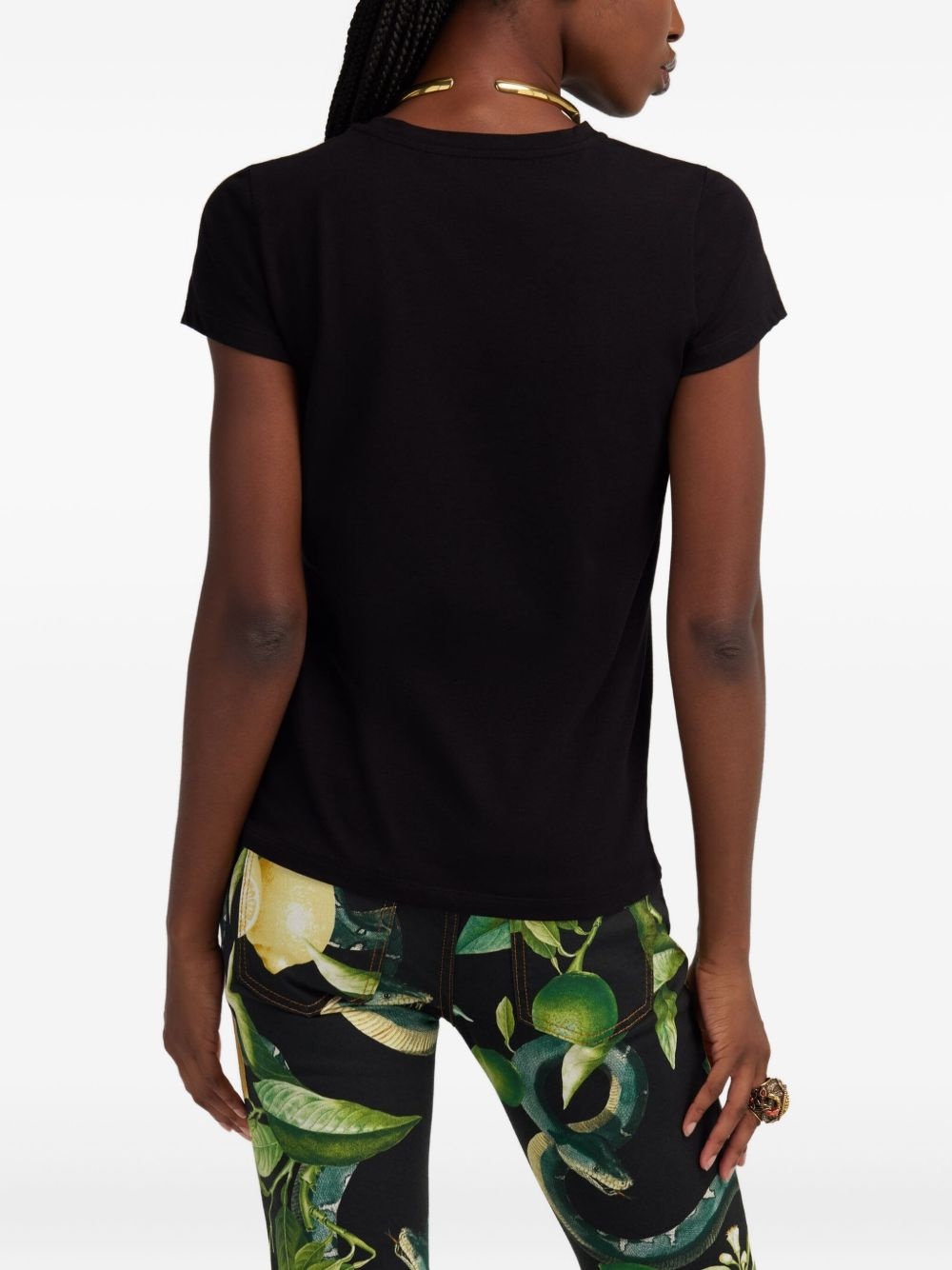 logo-embroidered T-shirt - 4