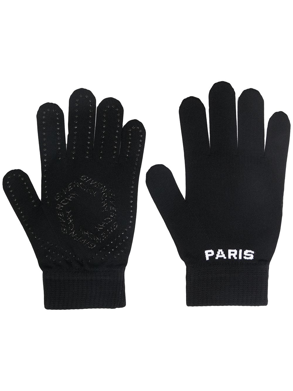 logo pattern gloves - 1