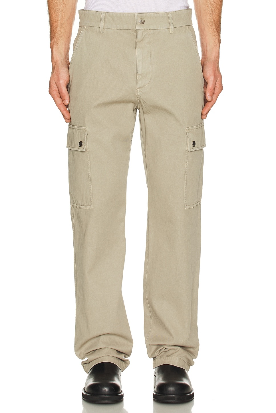 Garment Dyed Zip Back Cargo Pants - 4