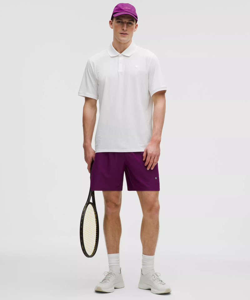 Striped Mesh Tennis Short 7" 1