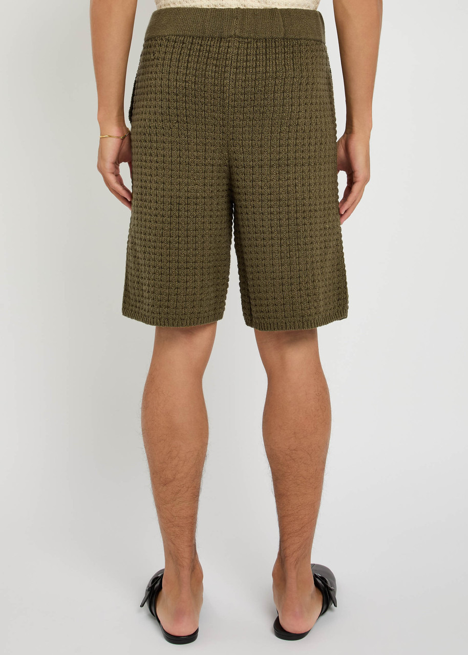 The Elder Statesman Lite Check Ball Cotton-knit Shorts - 3
