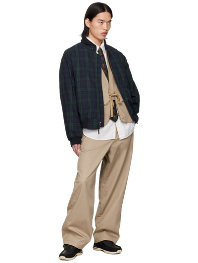 Engineered Garments Khaki Officer Trousers outlook