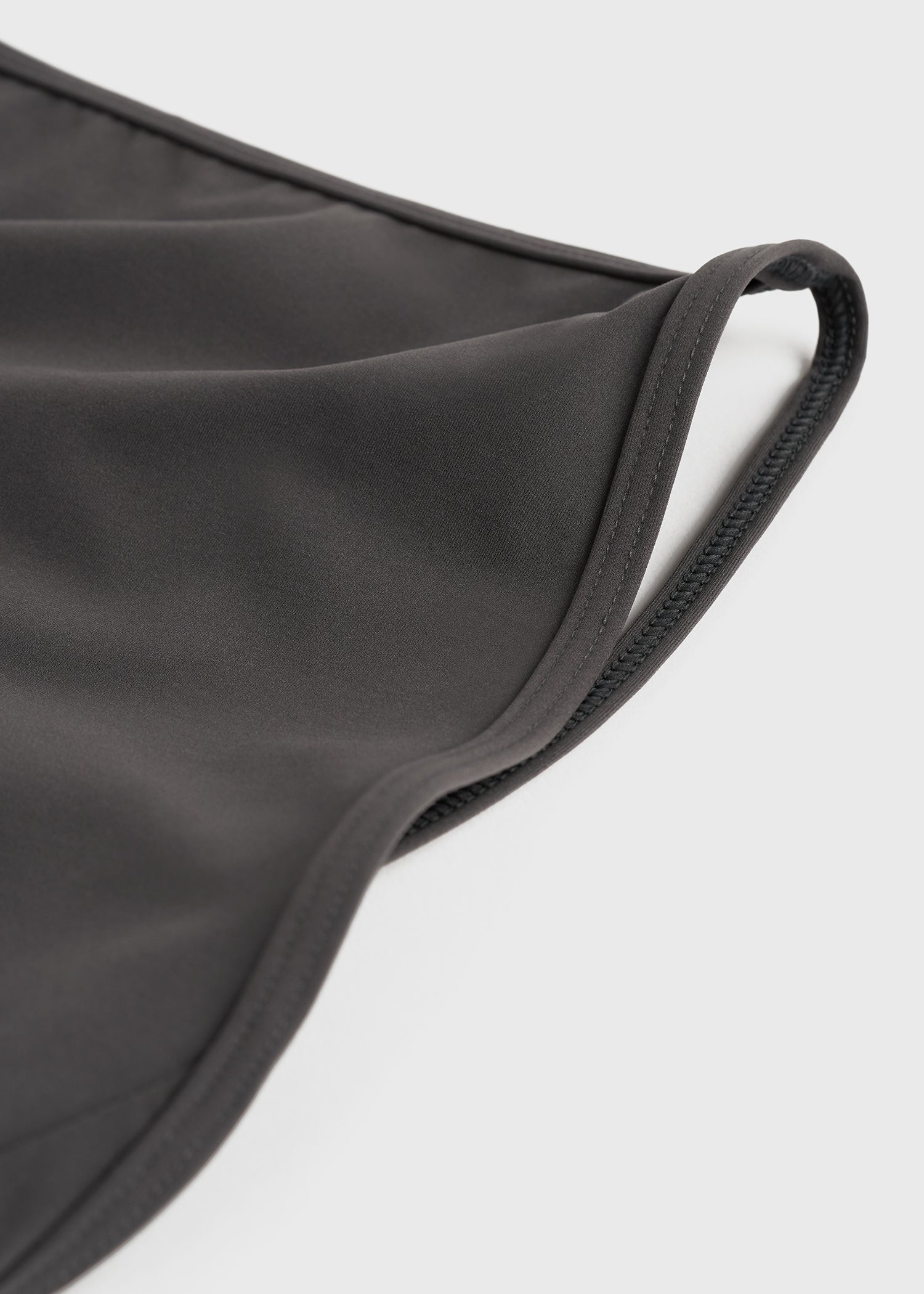 Boat-neck swimsuit anthracite - 6