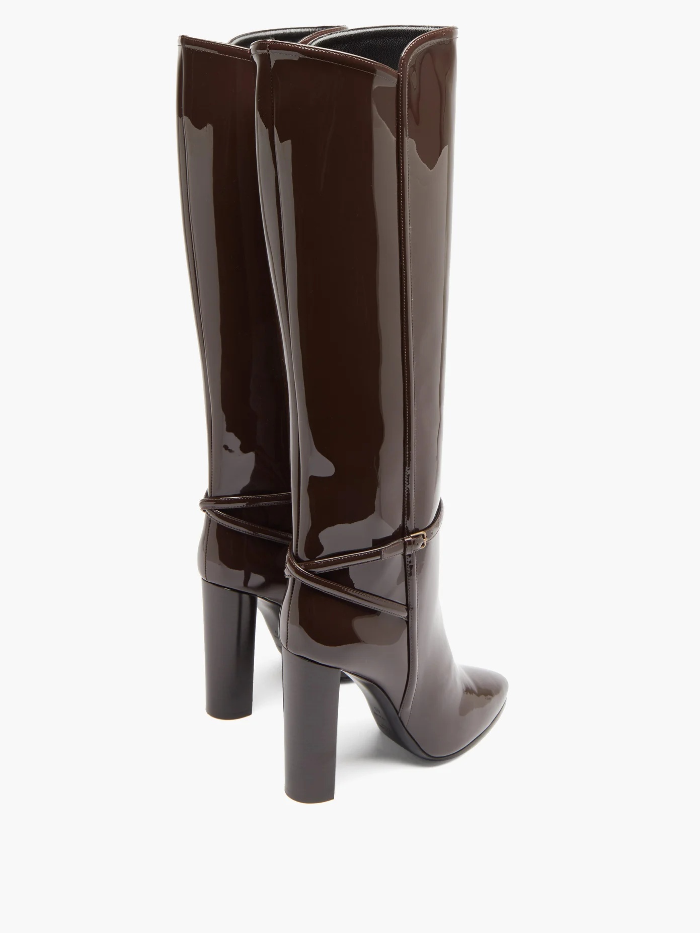 Soixante Seize patent-leather knee-high boots - 4