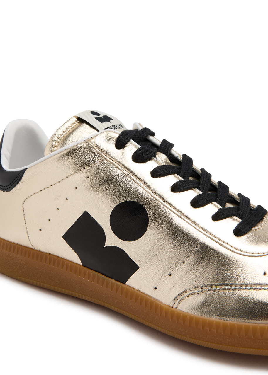 Isabel Marant étoile Kaycee Metallic Leather Sneakers - 4