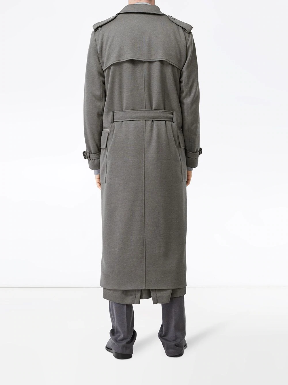 cargo pocket detail trench coat - 4