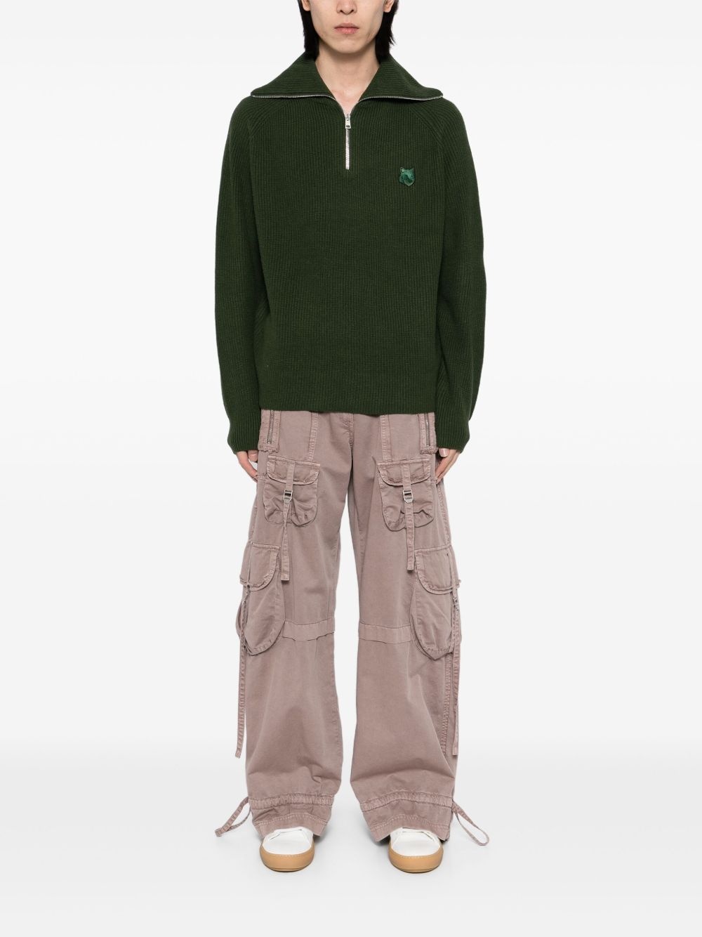 zip-collar jumper - 2