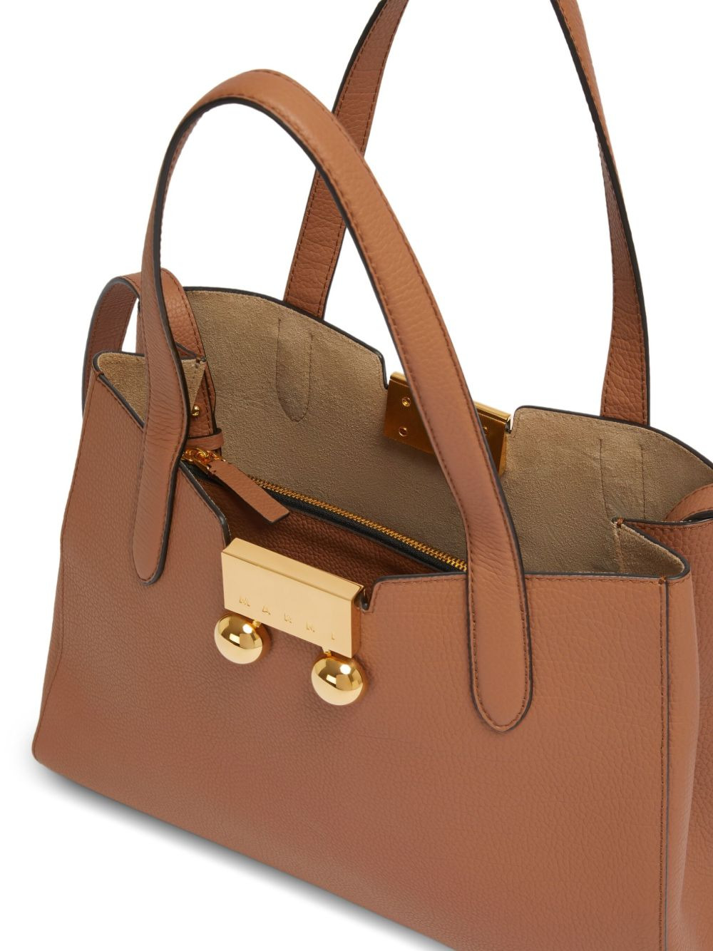 Trunkaroo structured leather tote bag - 5