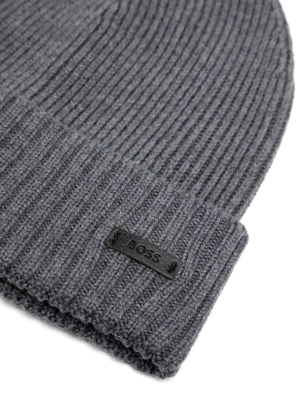 ribbed beanie hat - 2