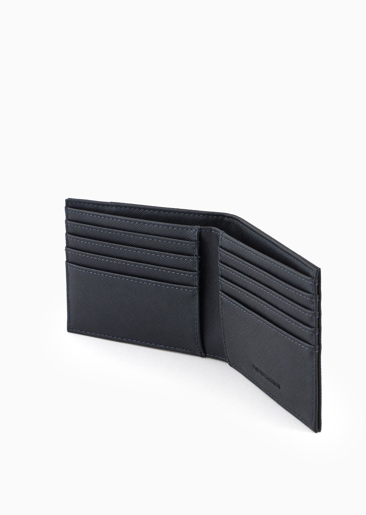 Saffiano and nylon bifold wallet - 4