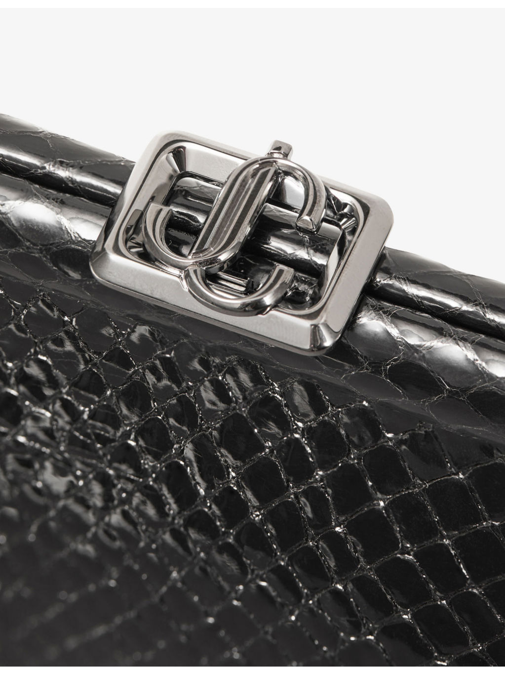 Skylar Snake-Printed Leather Clutch - 5