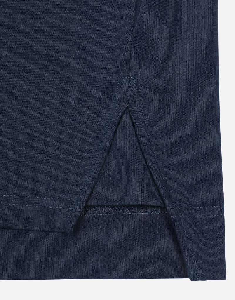 Oversize polo-shirt with banana tree print 4