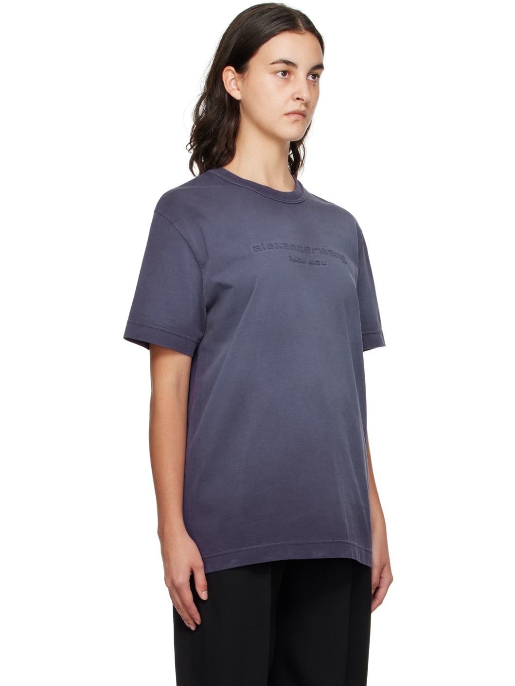 Purple Embossed T-Shirt - 2