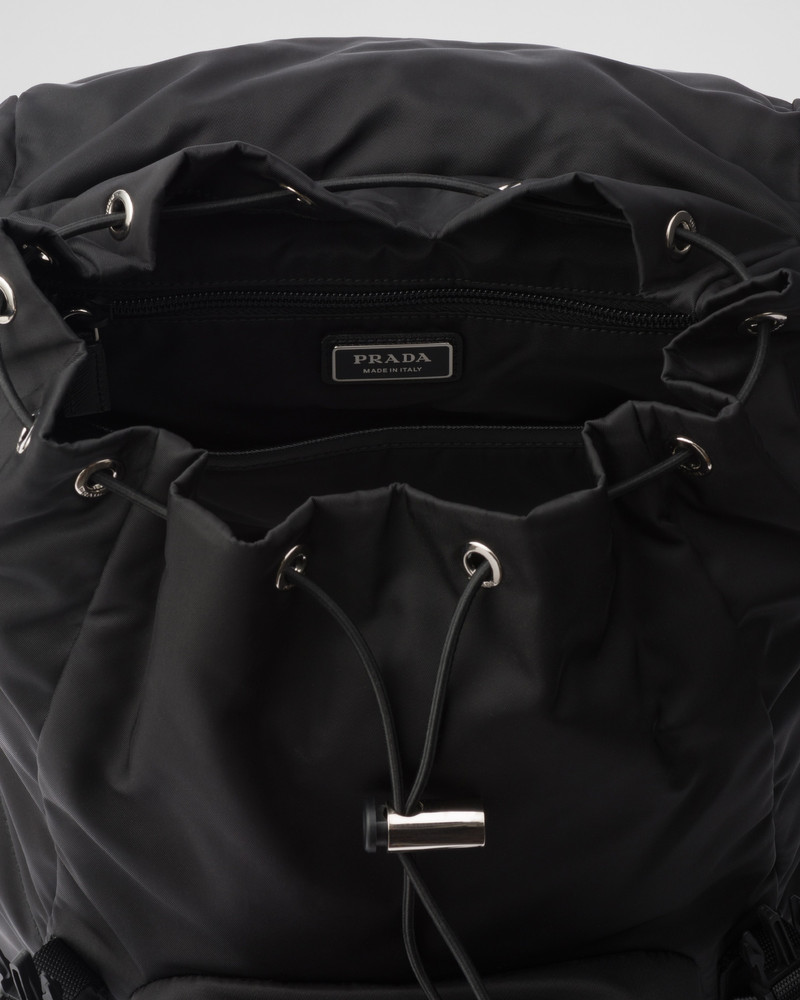 Re-Nylon and Saffiano leather backpack 5