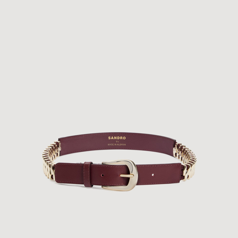 LEATHER AND METAL BELT 1