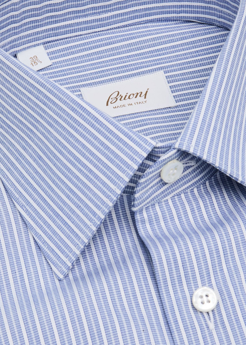 Brioni Men's Cotton Multi-Stripe Dress Shirt outlook
