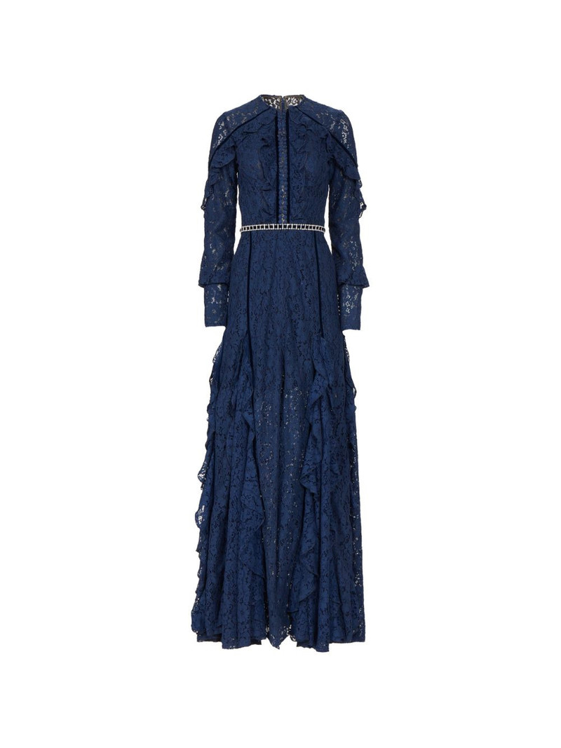 Gianna lace ruffled gown 1