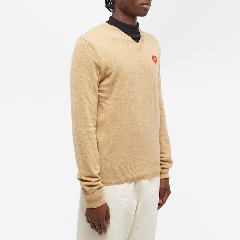 Comme des Garçons PLAY Comme des Garçons Play Invader Heart V-Neck Knit outlook