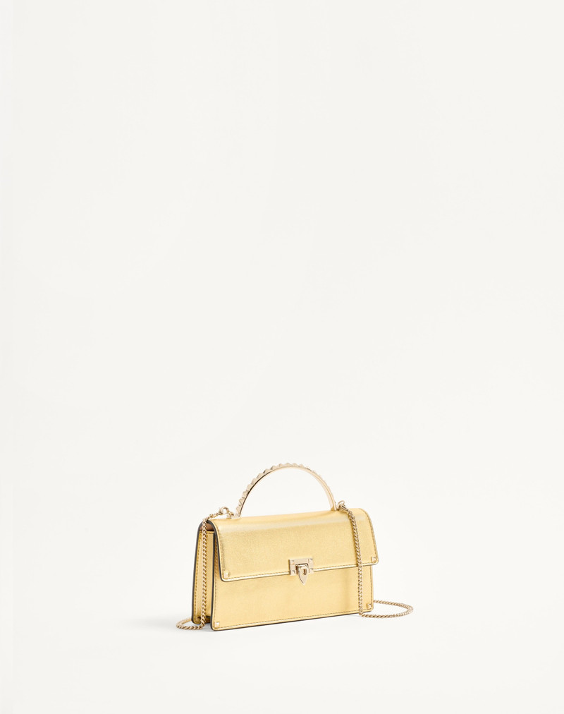 ROCKSTUD MINI LAMINATED CALFSKIN HANDBAG 3
