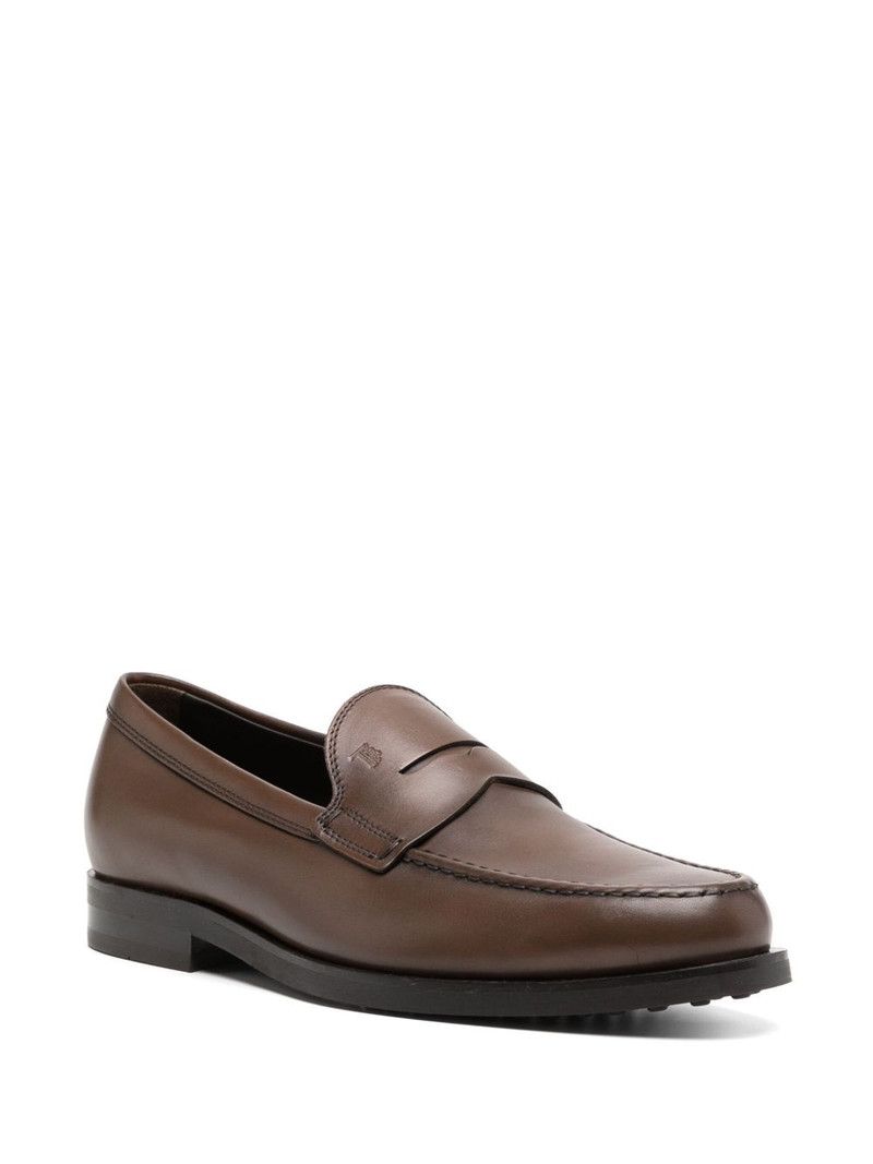 Tod's leather loafers outlook