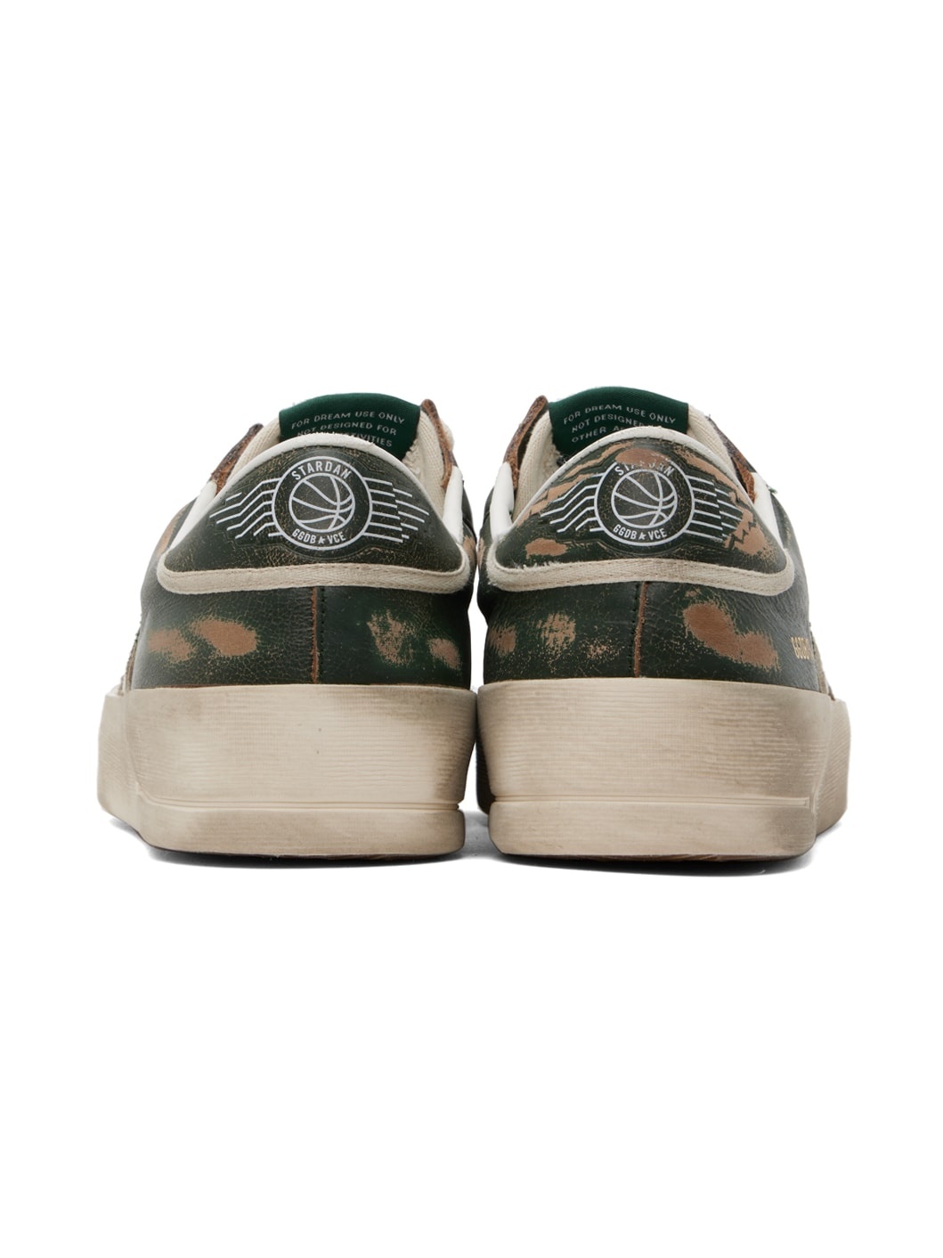 Green & White Stardan Sneakers - 2