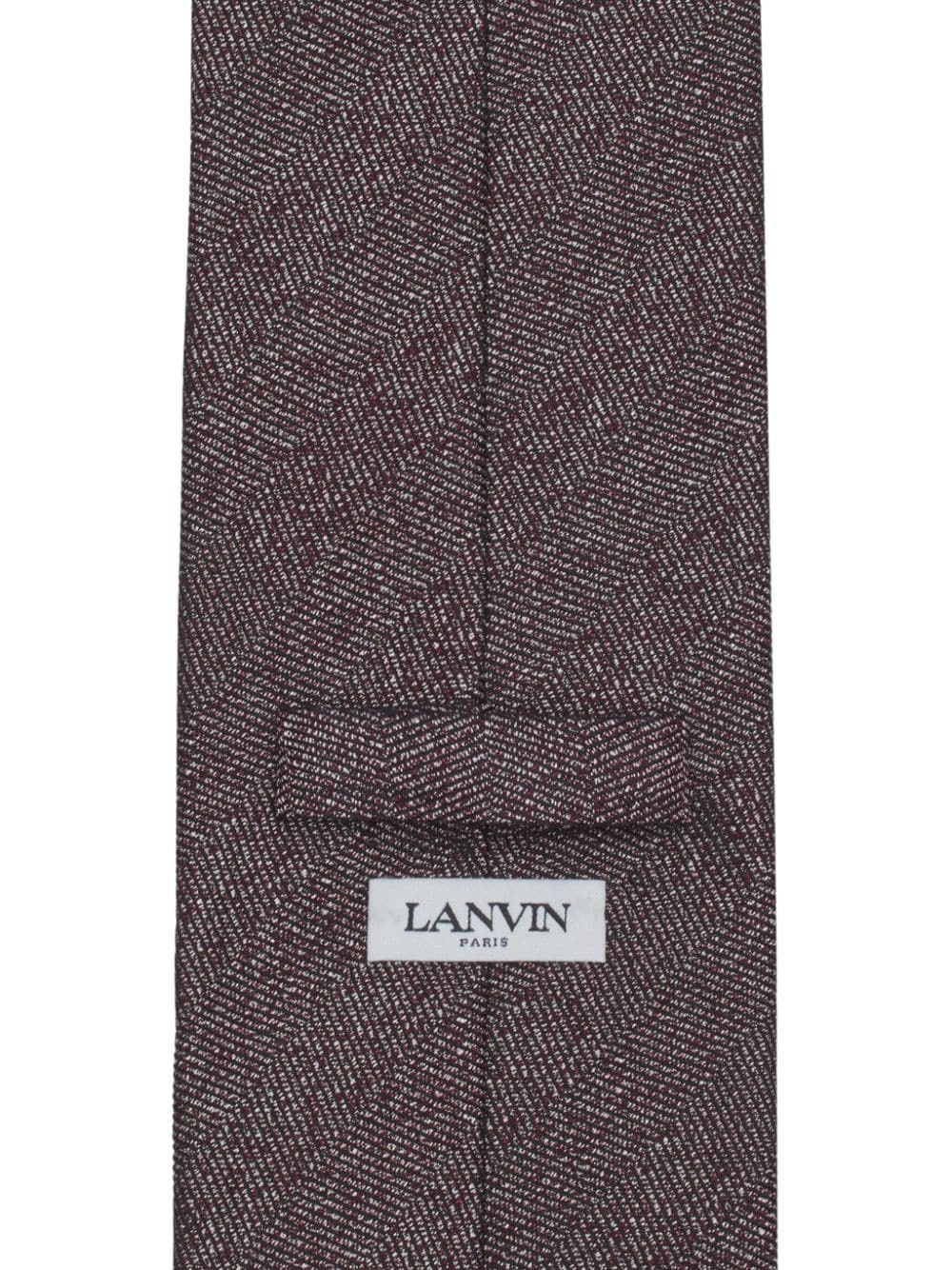 herringbone-pattern silk tie - 2