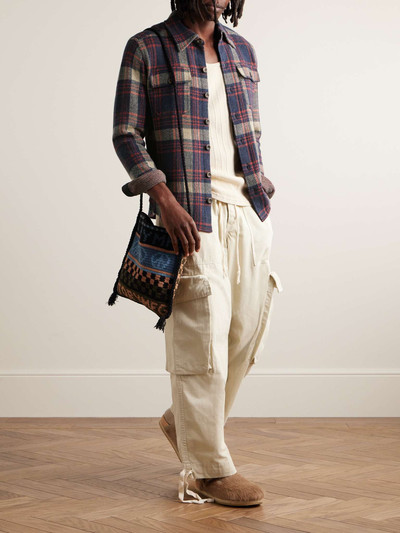 RRL by Ralph Lauren Matlock Checked Wool, Linen and Cashmere-Blend Shirt outlook