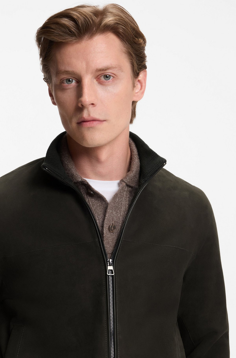 BECKHAM X BOSS SHEARLING JACKET WITH TWO-WAY ZIP 5