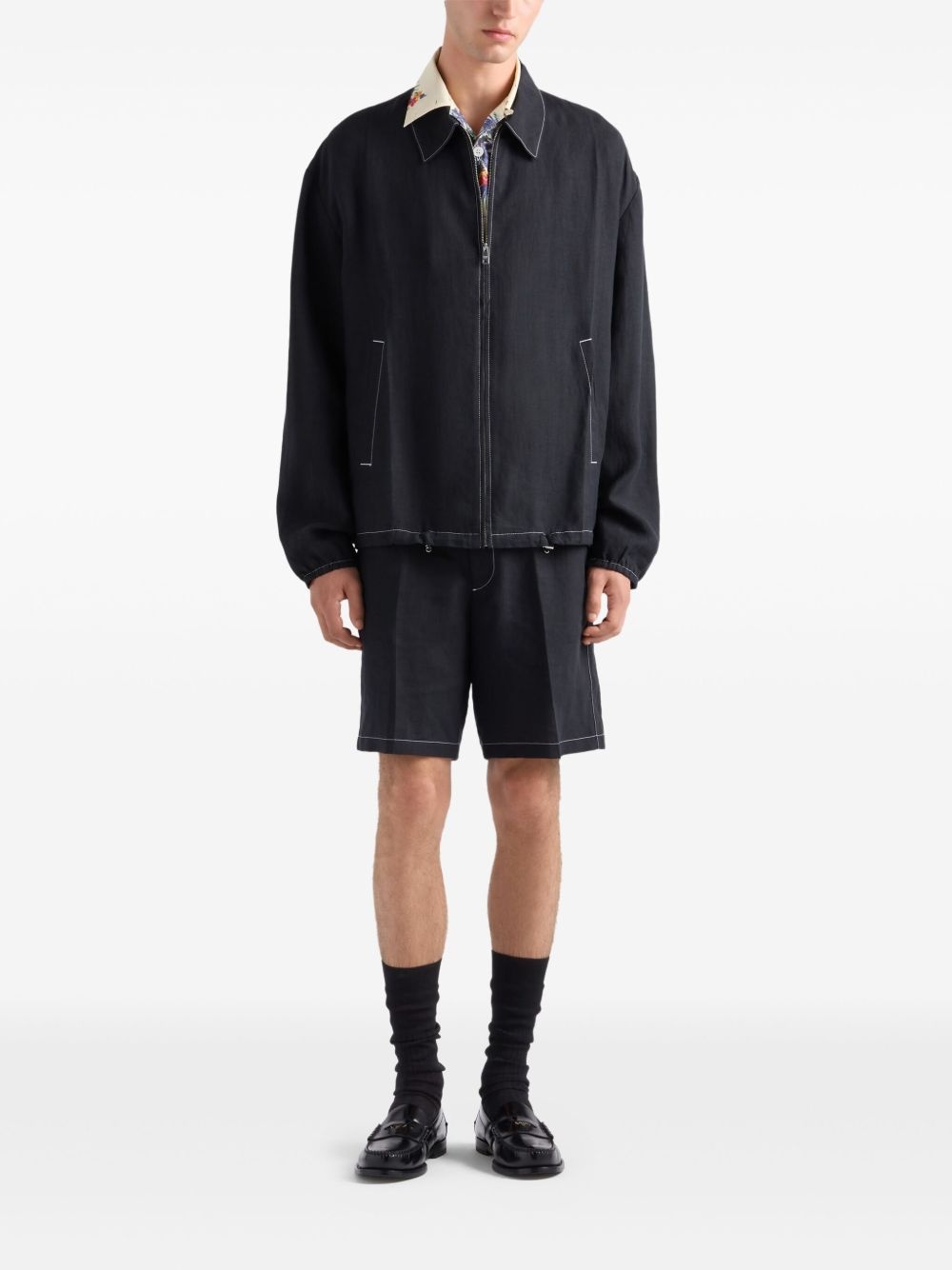 logo-patch bermuda shorts - 2