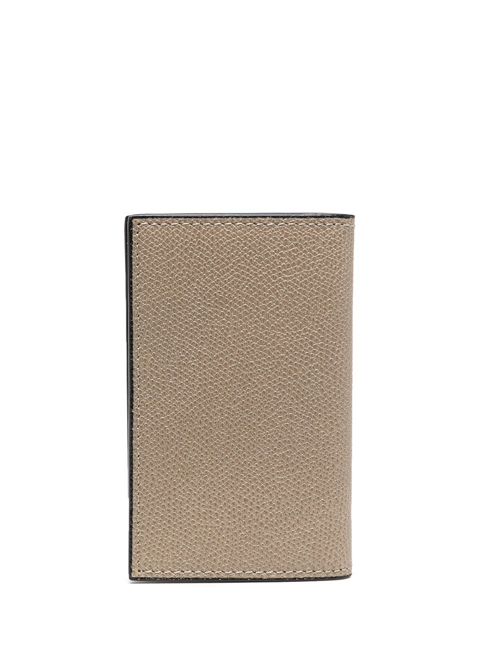Onda pebbled-effect card case - 2