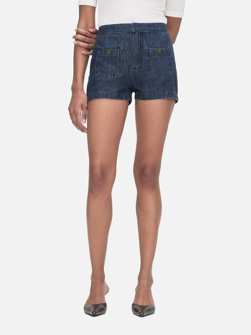 FRAME Patch Pocket Trouser Short in Cleopatra outlook