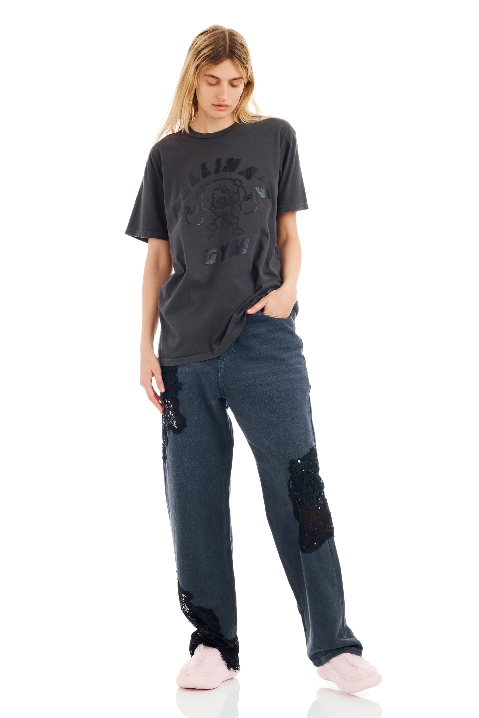 CS GYM WORN BLACK GRAPHIC TEE - 2