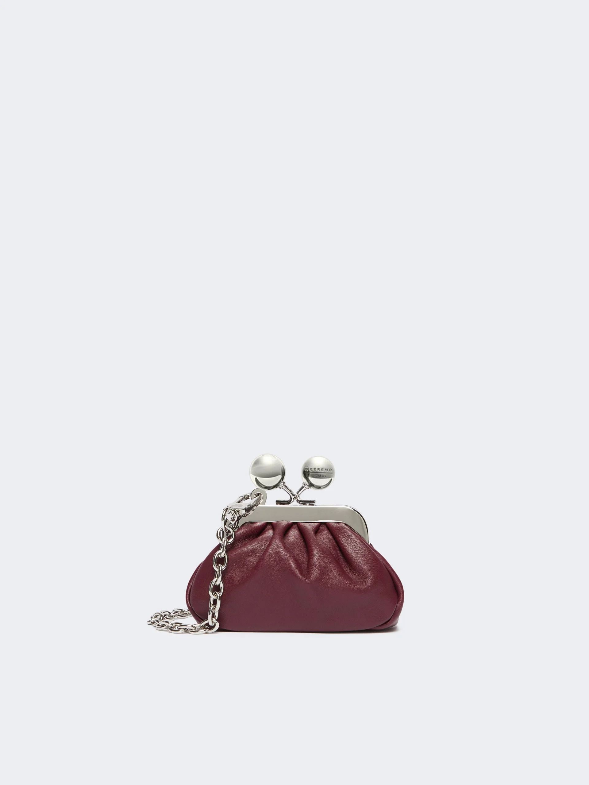DIOMEDE Nappa sheepskin Nano Pasticcino Bag - RED PURPLE - 1